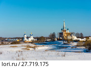 Views Dunilovskiy the assumption convent in the village of Dunilovo, Russia (2017 год). Стоковое фото, фотограф Валерий Смирнов / Фотобанк Лори