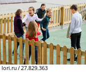 Little boys and girls playing Touch-last. Стоковое фото, фотограф Яков Филимонов / Фотобанк Лори