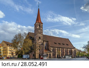 St. Jakob, Nuremberg, Germany (2017 год). Стоковое фото, фотограф Boris Breytman / Фотобанк Лори