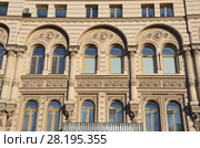 Санкт-Петербург, улица Пестеля, дом 14. Дом Косиковского - доходный дом А. М. Тупикова. Фрагмент (2018 год). Редакционное фото, фотограф Овчинникова Ирина / Фотобанк Лори