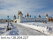 Гостиный (Меновой) двор. Ансамбль кремля и Менового двора. Тобольск. Тюменская область (2018 год). Редакционное фото, фотограф Сергей Афанасьев / Фотобанк Лори