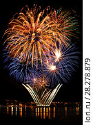 Celebratory bright firework. Стоковое фото, фотограф ElenArt / Фотобанк Лори