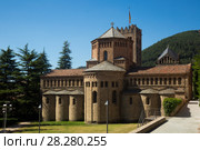 Monastery of Santa Maria in town of Ripoll, Spain (2017 год). Стоковое фото, фотограф Яков Филимонов / Фотобанк Лори
