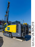 Буровая установка SmartROC D65. Международный выставочный центр «Крокус Экспо» (2018 год). Редакционное фото, фотограф Светлана Голинкевич / Фотобанк Лори
