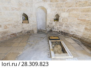 Chapel of The Ascension of Jesus Christ on Mount of Olives in Jerusalem, Israel. Place where are the last footprints of Jesus Christ on earth before he ascended into heaven, Jerusalem, Israel. Стоковое фото, агентство BE&W Photo / Фотобанк Лори