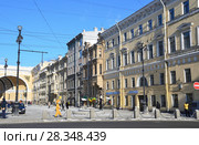Санкт-Петербург, улица Большая Морская. Невский проспект, 18 / Большая Морская, 12 / Набережная реки Мойки, 57.Дом И. Г. Неймана - Дом К. Б. Котомина (2018 год). Редакционное фото, фотограф Овчинникова Ирина / Фотобанк Лори