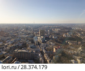 Vozdvizhenka, Podol and Dorogozhychi districts and the city center of Kiev. Стоковое фото, фотограф Ярослав Данильченко / Фотобанк Лори