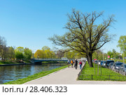 Ждановская набережная. Санкт-Петербург (2018 год). Редакционное фото, фотограф Александр Щепин / Фотобанк Лори