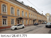 Москва, Благовещенский переулок, дом 1 (2018 год). Редакционное фото, фотограф Дмитрий Неумоин / Фотобанк Лори