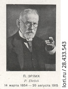 Пауль Эрлих  (1854 - 1915) Стоковое фото, фотограф Retro / Фотобанк Лори