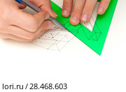 Technical drawing exercise. Стоковое фото, фотограф Tamara Kulikova / Фотобанк Лори
