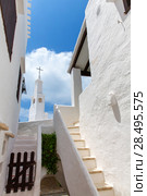 Binibequer Vell in Menorca Binibeca white village Sant Lluis at Balearic Islands (2013 год). Стоковое фото, фотограф Tono Balaguer / Ingram Publishing / Фотобанк Лори