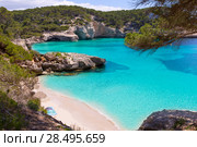 Cala Mitjaneta in Menorca Ciutadella at Balearic islands. Стоковое фото, фотограф Tono Balaguer / Ingram Publishing / Фотобанк Лори