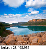 Embalse Arenos in Puebla de Arenoso Castellon Mijares river Spain. Стоковое фото, фотограф Tono Balaguer / Ingram Publishing / Фотобанк Лори