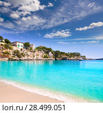 Porto Cristo beach in Manacor Majorca Mallorca Balearic islands (2005 год). Стоковое фото, фотограф Tono Balaguer / Ingram Publishing / Фотобанк Лори