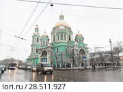 Богоявленский кафедральный собор в Елохове, Спартаковская ул., 15. Москва (2009 год) Редакционное фото, фотограф Алёшина Оксана / Фотобанк Лори