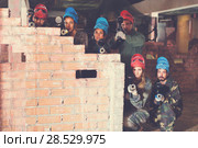 Portrair of teams who are ready to the game. Стоковое фото, фотограф Яков Филимонов / Фотобанк Лори