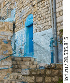 Facade of traditionally built house, Old City, Safed, Northern District, Israel. Стоковое фото, фотограф Keith Levit / Ingram Publishing / Фотобанк Лори