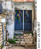 Facade of traditionally built house, Old City, Safed, Northern District, Israel. Стоковое фото, фотограф Keith Levit / Ingram Publishing / Фотобанк Лори