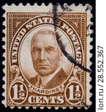 USA circa. President Harding. Стоковое фото, фотограф Alexander Mirt / Фотобанк Лори