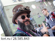 Английский фанат в Москве на Никольской улице (2018 год). Редакционное фото, фотограф Дмитрий Неумоин / Фотобанк Лори