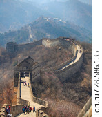 China, Beijing. the great Wall of China (2017 год). Стоковое фото, фотограф Яна Королёва / Фотобанк Лори