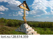 Голгофа на Белом колодце, Зарайск, Московская область, Россия (2014 год). Стоковое фото, фотограф Pukhov K / Фотобанк Лори