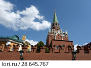 Троицкая башня Московского Кремля (2018 год). Редакционное фото, фотограф Free Wind / Фотобанк Лори