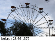 Старое колесо обозрения, "Чёртово" колесо (2018 год). Стоковое фото, фотограф Кузнецов Максим / Фотобанк Лори