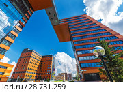Технопарк Новосибирского Академгородка ( Академпарк ). Новосибирск, Новосибирская область, Западная Сибирь, Россия (2018 год). Редакционное фото, фотограф Евгений Мухортов / Фотобанк Лори