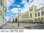 Театр «Ленком Марка Захарова» в Москве. Theater Lenkom on Malaya Dmitrovka in Moscow (2018 год). Редакционное фото, фотограф Baturina Yuliya / Фотобанк Лори