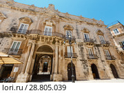 Ortigia street view, Syracuse, Sicily, Italy. (2016 год). Редакционное фото, фотограф Юрий Брыкайло / Фотобанк Лори