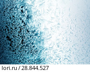 Frosty pattern on winter window. Стоковое фото, фотограф ElenArt / Фотобанк Лори