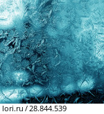Frosty pattern on winter window. Стоковое фото, фотограф ElenArt / Фотобанк Лори