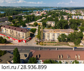 Lipetsk, Russia - Aug 5. 2018. view of Levoberezhny district and Zoya Kosmodemyanskaya street. Редакционное фото, фотограф Володина Ольга / Фотобанк Лори