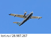 Российский гидроплан L-42M в небе Ямала (2018 год). Редакционное фото, фотограф Григорий Писоцкий / Фотобанк Лори