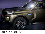 Презентация концепта нового российского внедорожника Lada 4х4 Vision на Московском международном автомобильном салоне (ММАС – 2018) в МВЦ "Крокус Экспо", Россия. Редакционное фото, фотограф Николай Винокуров / Фотобанк Лори