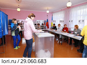 Выборы. Выборы депутатов народного Хурала Республики Бурятия. (2018 год). Редакционное фото, фотограф Валерий Митяшов / Фотобанк Лори