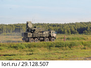 Полигон "Алабино", Московская область. "Панцирь-С1" - российский самоходный зенитный ракетно-пушечный комплекс (ЗРПК) на Международном военно-техническом форуме "Армия-2018" Редакционное фото, фотограф Игорь Долгов / Фотобанк Лори
