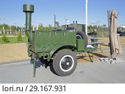 Армейская полевая кухня на международном военно-техническом форуме "Армия-2018". Кубинка, военно-патриотический парк "Патриот". Редакционное фото, фотограф Игорь Долгов / Фотобанк Лори