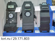 Модели пулестойких бронированных щитов на Международном военно-техническом форуме "Армия-2018". Кубинка, военно-патриотический парк "Патриот" Редакционное фото, фотограф Игорь Долгов / Фотобанк Лори