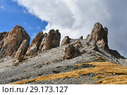 Россия, Архыз. Перевал Федосеева осенью (2018 год). Стоковое фото, фотограф Овчинникова Ирина / Фотобанк Лори
