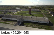 Свинокомплекс. Вид сверху. Pig complex. Aerial view. Стоковое видео, видеограф Евгений Романов / Фотобанк Лори