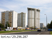Жилые дома на улице Намёткина в Москве (2015 год). Редакционное фото, фотограф Солодовникова Елена / Фотобанк Лори