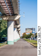 Эстакада Московского монорельса (ММТС) (2015 год). Редакционное фото, фотограф Алёшина Оксана / Фотобанк Лори