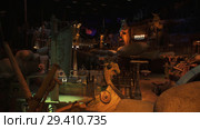 Territory of the amusement Dragon in DreamWorks in Motiongate at Dubai Parks and Resorts (2018 год). Редакционное фото, фотограф Юлия Машкова / Фотобанк Лори
