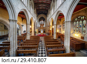 The interior of university church of St Mary the Virgin. Oxford University. England (2009 год). Редакционное фото, фотограф Сергей Пристяжнюк (Serg Zastavkin) / Фотобанк Лори