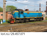 Невьянск. Тепловоз маневровый ТЭМ2-5367 на станции Невьянск Свердловской железной дороги (2008 год). Редакционное фото, фотограф Дмитрий Щукин / Фотобанк Лори