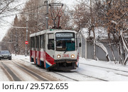 Томск. Трамвай 71-608КМ. № 316. Маршрут № 2 а на проспекте Кирова (2018 год). Редакционное фото, фотограф Алексей Шаповалов (Стерх) / Фотобанк Лори