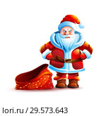 Illustration isolated character santa. Стоковая иллюстрация, иллюстратор Maryna Bolsunova / Фотобанк Лори